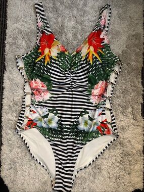 Nicole Miller swim. Woman’s one piece swim suit
